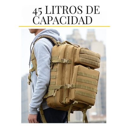 Mochila  de Senderismo 45L Oxford 900D para Camping y Outdoor