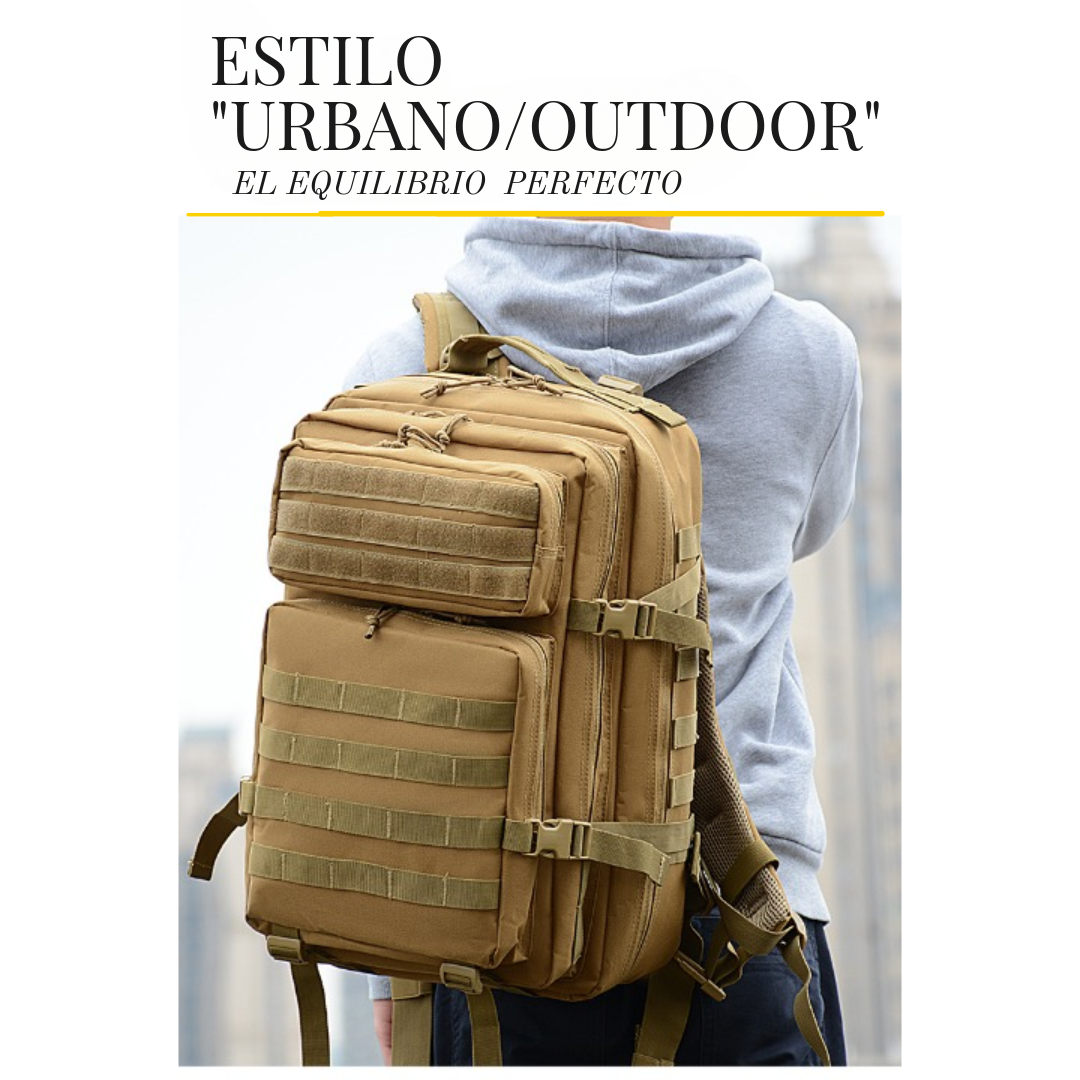 Mochila Táctica de Senderismo 45L Oxford 900D para Camping y Outdoor