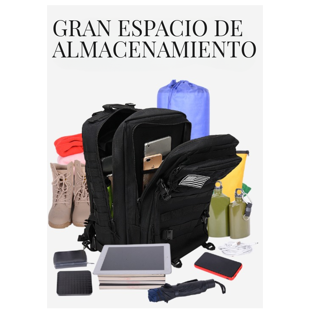 Mochila Táctica de Senderismo 45L Oxford 900D para Camping y Outdoor