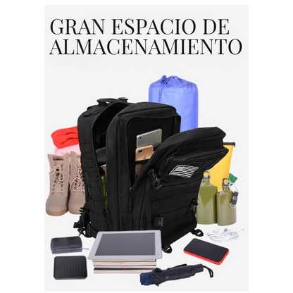 Mochila  de Senderismo 45L Oxford 900D para Camping y Outdoor