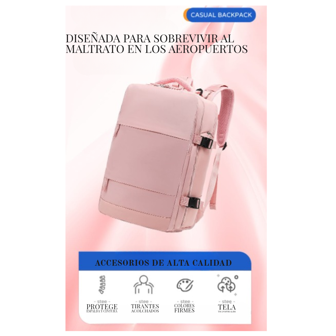 Mochila Viajera  Premium - Resistente al Agua