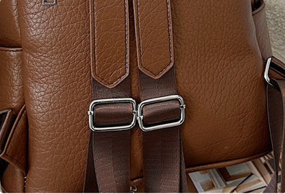 Mochila Elegante de Cuero Sintético