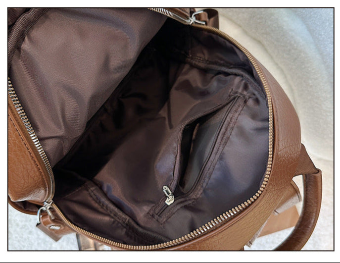 Mochila Elegante de Cuero Sintético