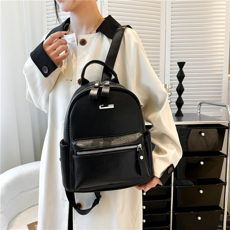 Mochila Elegante de Cuero Sintético