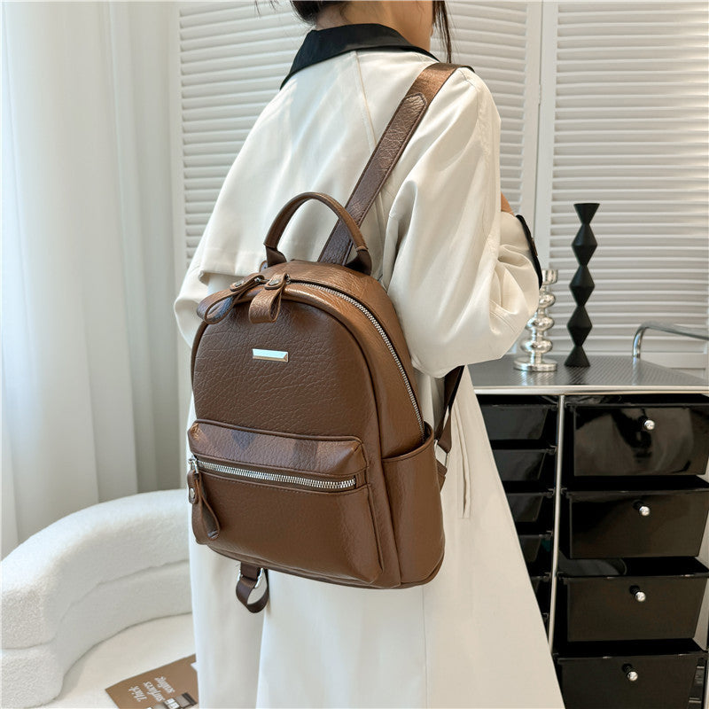 Mochila Elegante de Cuero Sintético