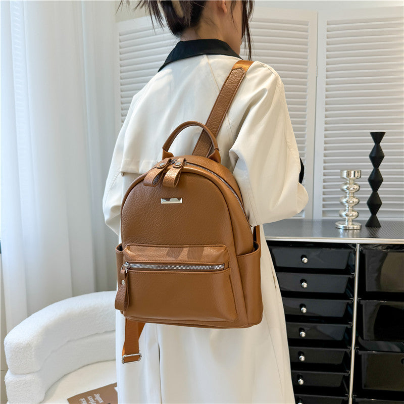 Mochila Elegante de Cuero Sintético