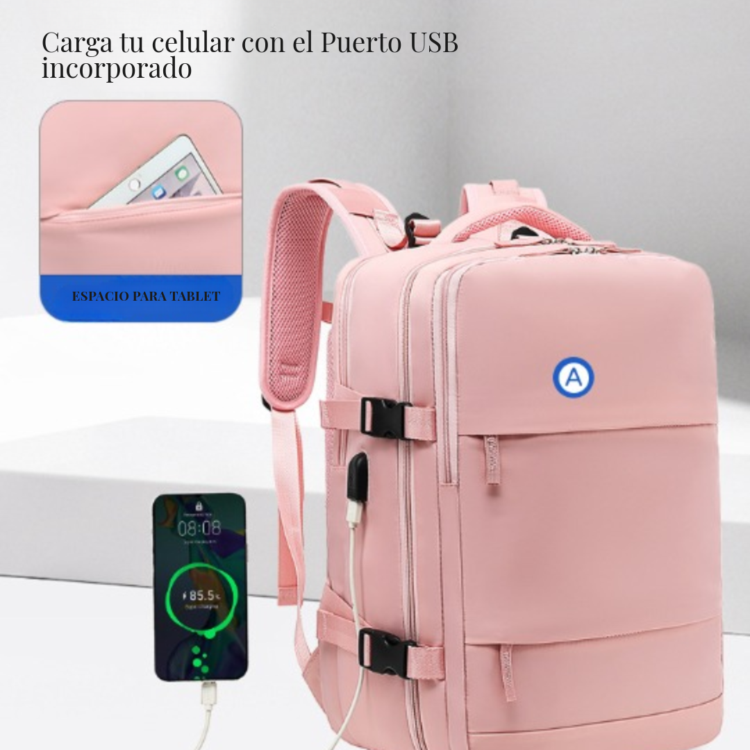 Mochila Viajera  Premium - Resistente al Agua