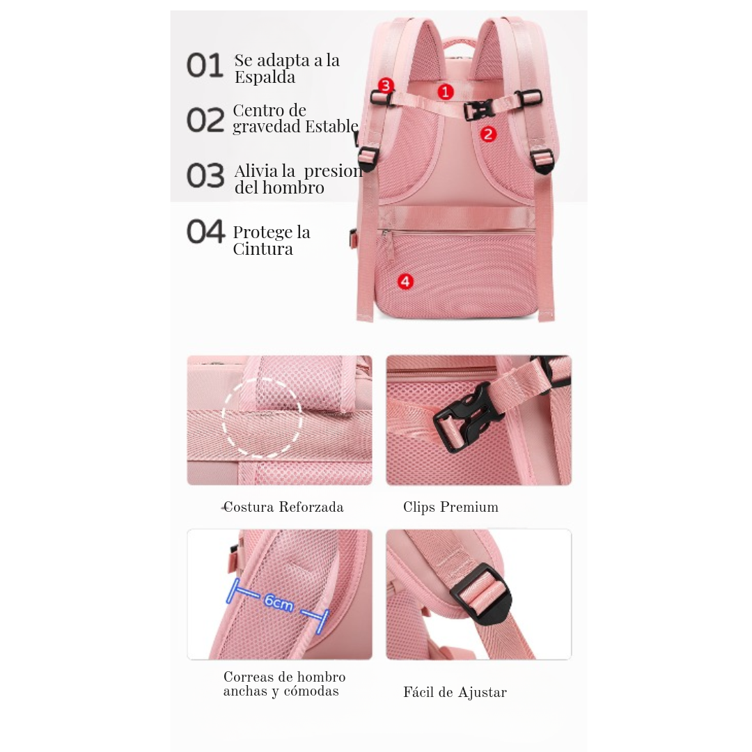 Mochila Viajera  Premium - Resistente al Agua